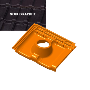 TUILE A DOUILLE RESIDENCE Ø150 NOIR GRAPHITE FIN